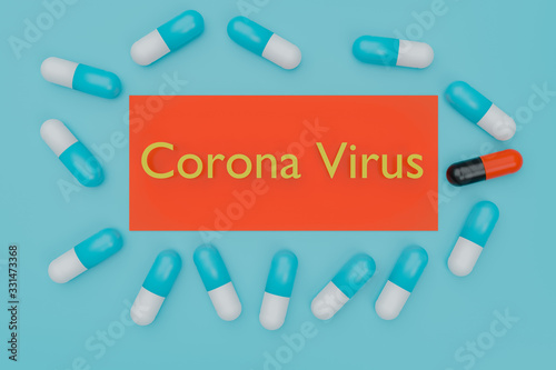 COVID-19 Drug treatment Coronavirus: Health Ministry recommends anti-HIV drug combination in Patients With Mild Coronavirus Disease COVID-19,3D illustration photo