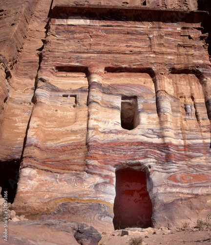 Palace tomb at Petra, Jordan photo