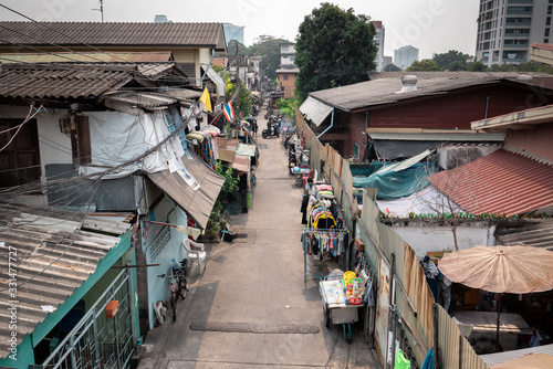 Fotografija Road in a slum in Bangkok, Thailand
