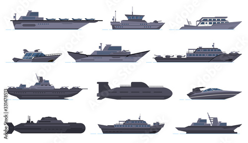 Billede på lærred Military ships