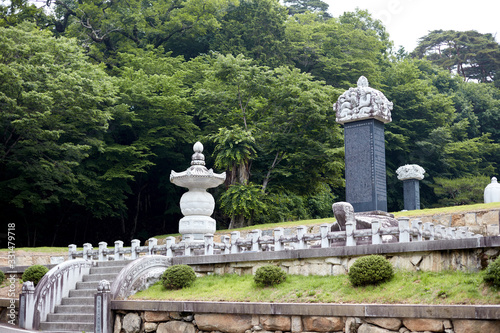 Haeinsa Temple in Hapcheon-gun, South Korea. Haeinsa is an old Korean traditional temple. photo