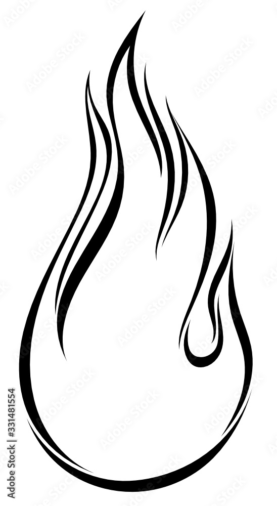 Image of a candle flame in the form of a soaring swan. Image of a candle flame in the form of a soaring swan.