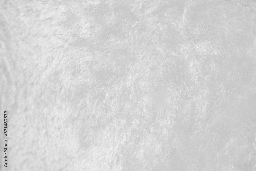 Naklejka premium white fur background texture