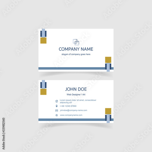 Modern and clean business card template. Color and harmonious composition. Vector illustration eps10.