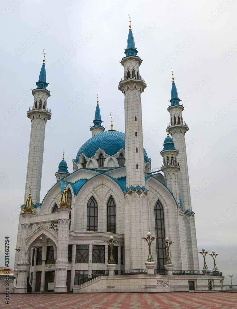 The Kul Sharif mosque in Kazan Kremlin at sunrise
