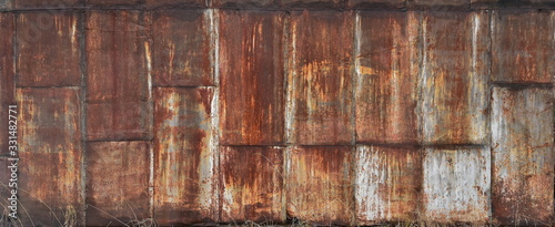 Rusty metal wall