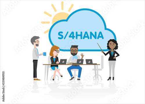 S/4Hana business people having a meeting
