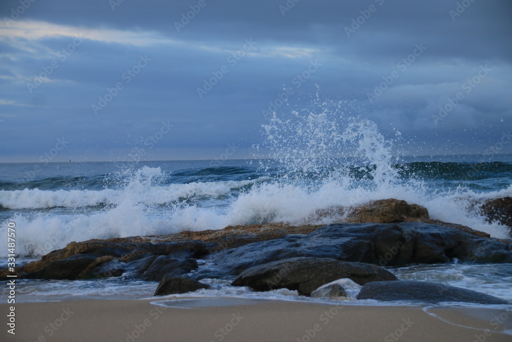 waves crashing on the beach waves crashing on the beach