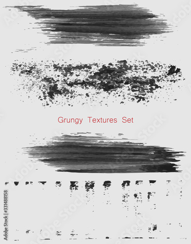 grungy textures set