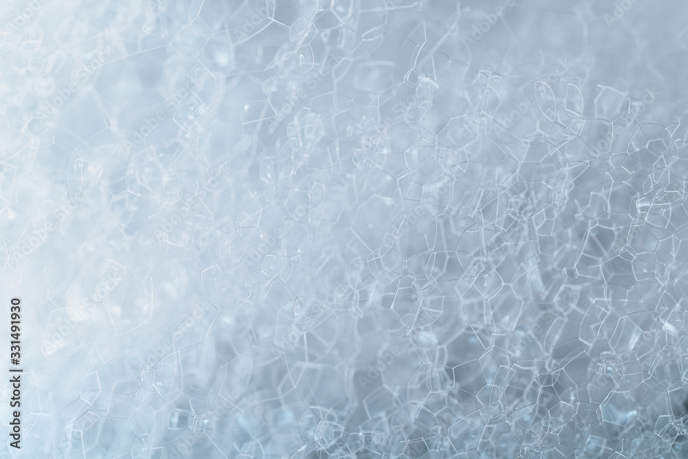 Soap bubbles extreme closeup creating elegant and stylish look