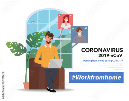 Employees are working from home to avoid spreading the coronavirus.
