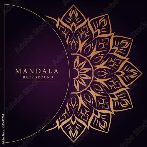Luxury mandala arabesque ornamental background