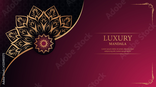 Luxury mandala arabesque ornamental background