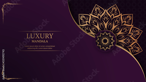 Luxury mandala arabesque ornamental background