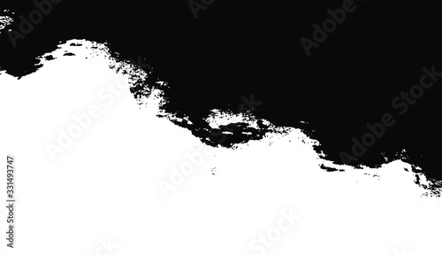 Dark grunge urban texture vector. Distressed overlay texture. Grunge background. Abstract obvious dark worn textured effect. Vector Illustration. Black isolated on white. EPS10.