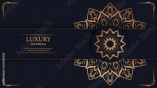Luxury mandala arabesque ornamental background