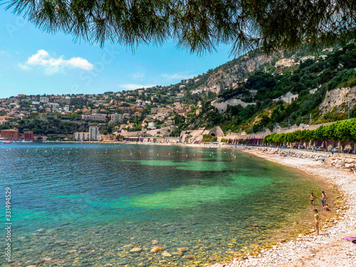 Villefranche sur Mer, France - CIRCA 2010. Beautiful coastline of the French Riviera. Near Nice this small jewelry place hosts the summer residences of many world know celebrities.