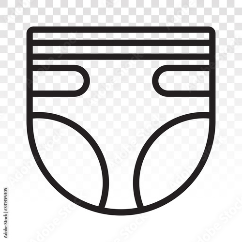 baby diapers / adult diaper / nappy flat icon for apps and websites
