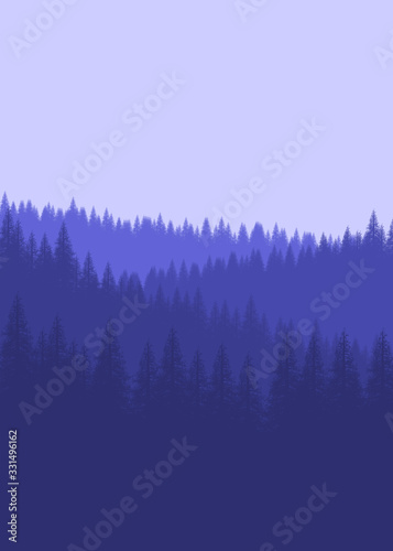 Flat landscape for background web , ui web , wallpaper ,texture , adventure background , wilderness silhoutte
