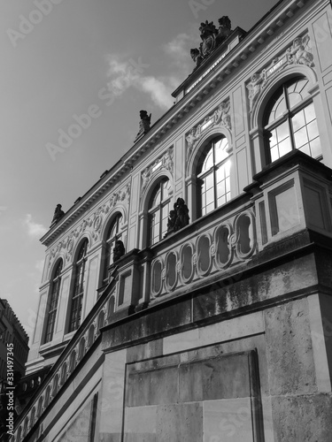 Außentreppe am Johanneum Dresden