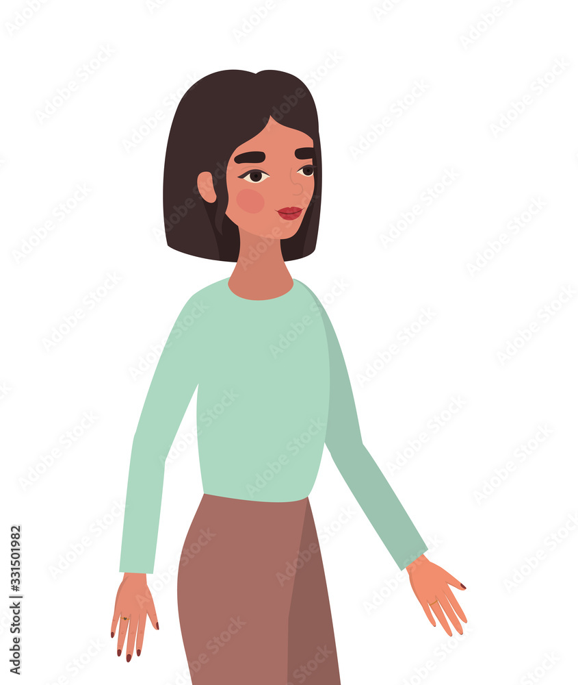Isolated avatar woman vector design Isolated avatar woman vector design