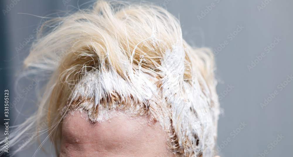 The process of hair coloring,hair coloring,Hair Colouring in process ...