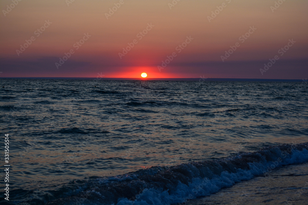 Obraz premium sunset over Black sea