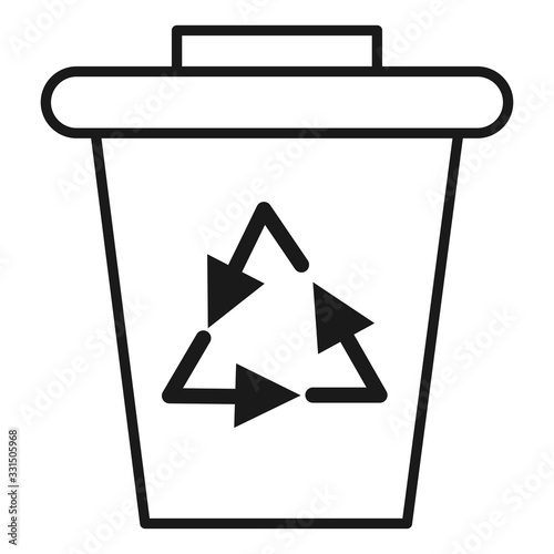 Garbage container icon