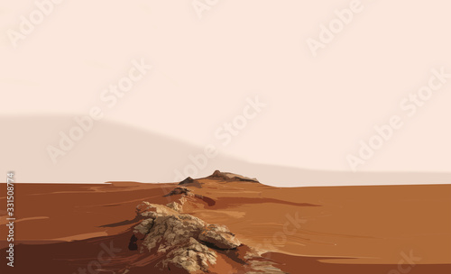 paesaggio sfondo deserto dune  illustrazione