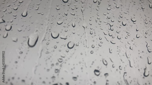 rain in the window