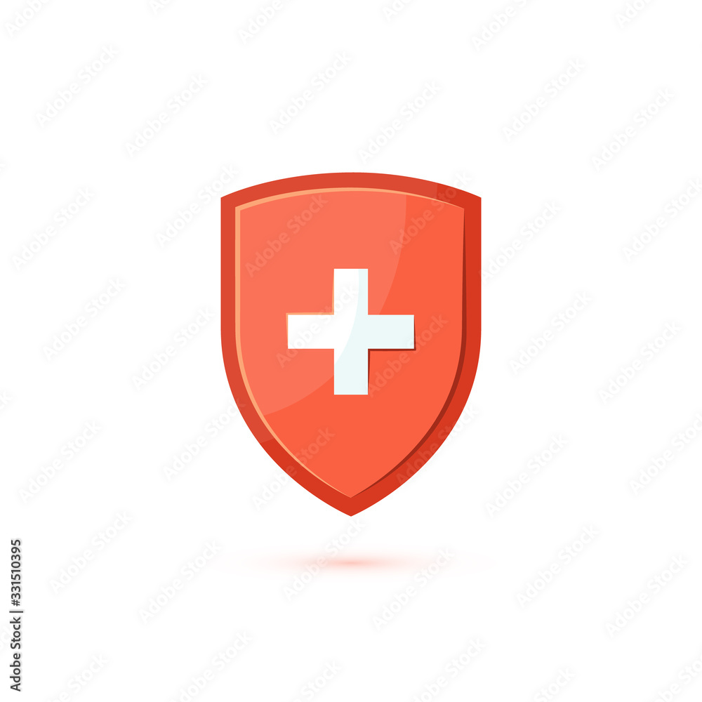 Immune system icon in flat style, vector Immune system icon in flat style, vector