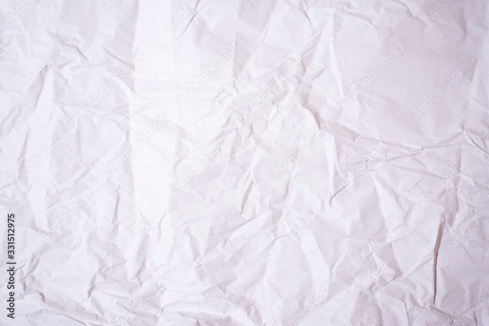 Fototapeta premium crumpled paper texture background white