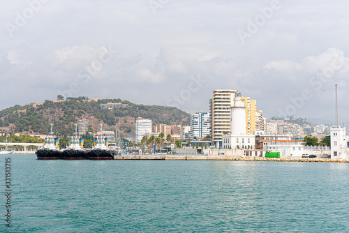 Vista de la ciudad de Málaga desde el mar
