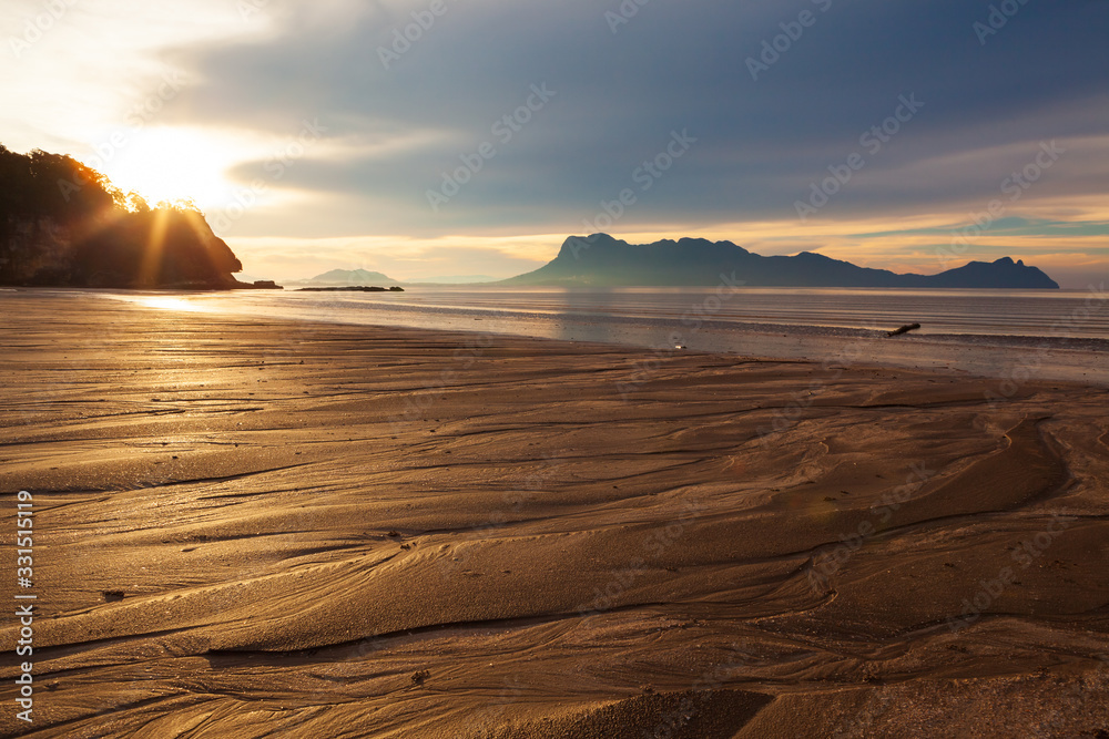 Ταπετσαρία Landscape at beach in Borneo Bako national park Malaysia