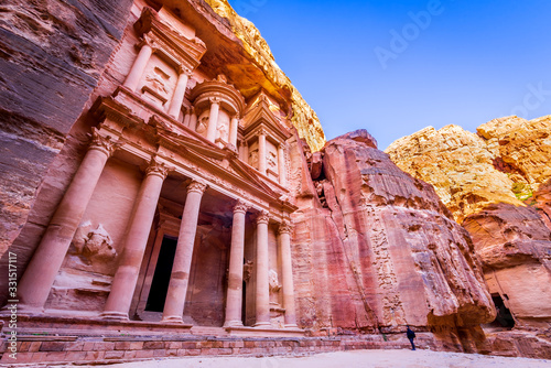Petra, Wadi Musa, Jordan - Siq and the Treasury.