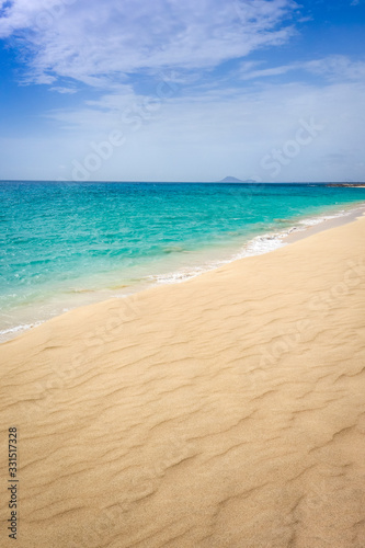 Ponta preta beach and dune in Santa Maria  Sal Island  Cape Verde