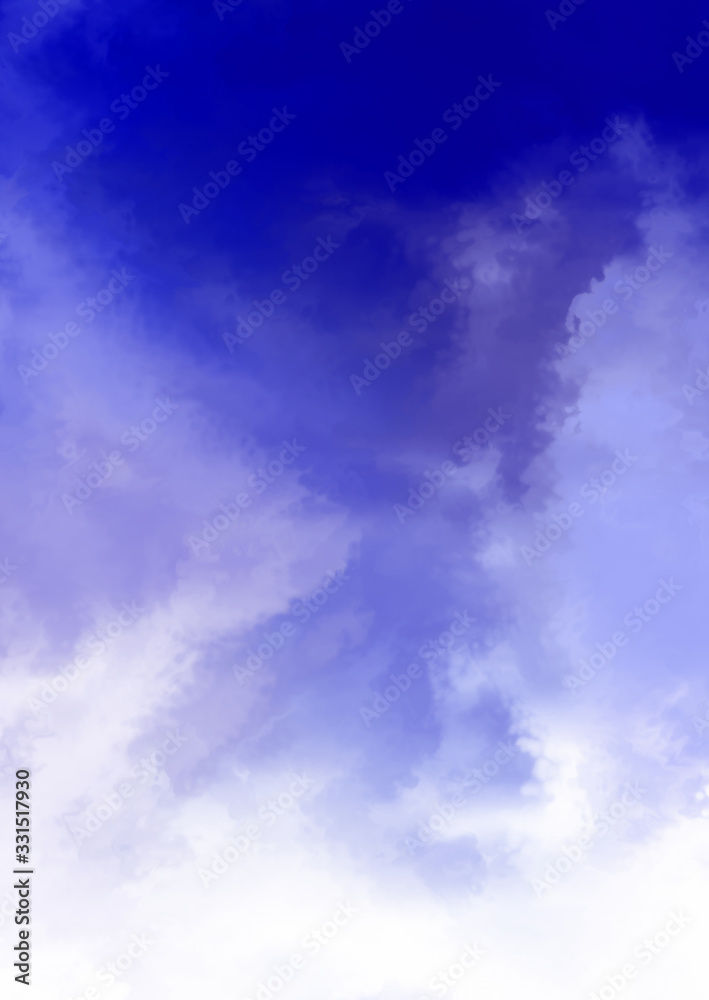 Obraz premium Abstract colorful watercolor on white background. Digital art painting.