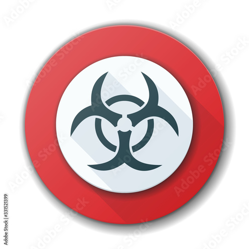 Stop Virus Danger Alert vector sign label illustration