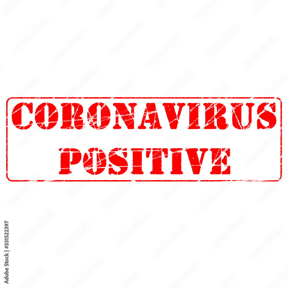 Positive Advertising Banner covid-19 disease caused by coronavirus. Viral pandemic worldwide. Stamp Effect Positive Advertising Banner covid-19 disease caused by coronavirus. Viral pandemic worldwide. Stamp Effect