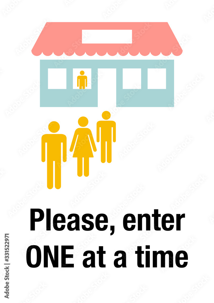 Restrictive measures for entering stores during corona virus Restrictive measures for entering stores during corona virus