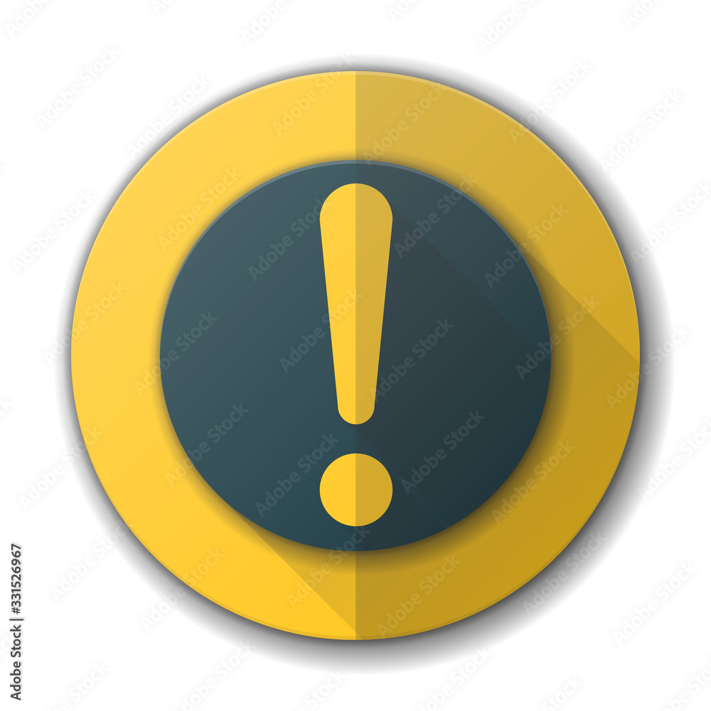 Exclamation Danger Alert sign label illustration Exclamation Danger Alert sign label illustration