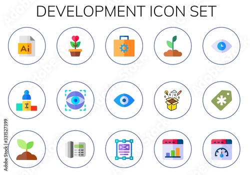 development icon set