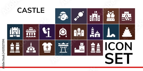 castle icon set