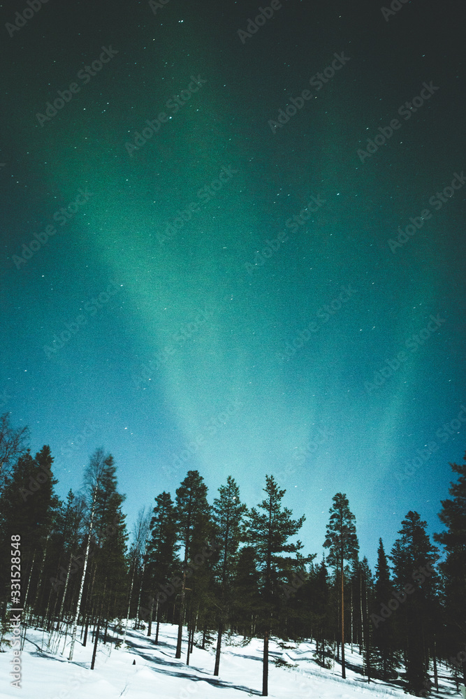 Magic and charming Aurora in Lapland