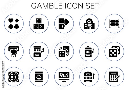 gamble icon set