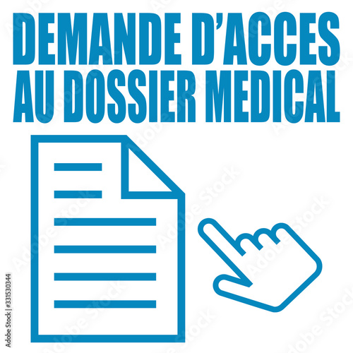 Logo demande d'accès au dossier médical.