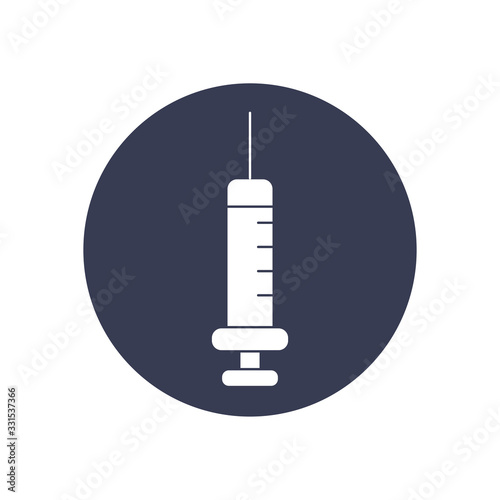 injection icon, block style