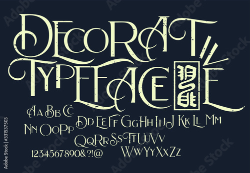Decorative serif font inspired by the Art Deco era. It  represents vintage esthetics in a modern & minimalist way. The font is perfect for elegant ligatures logo design, packaging or invitation cards.