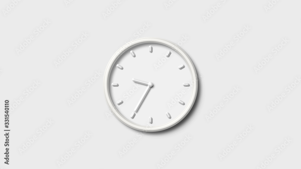 3d wall clock icon,wall clock,white wall clock icon,clock counting down