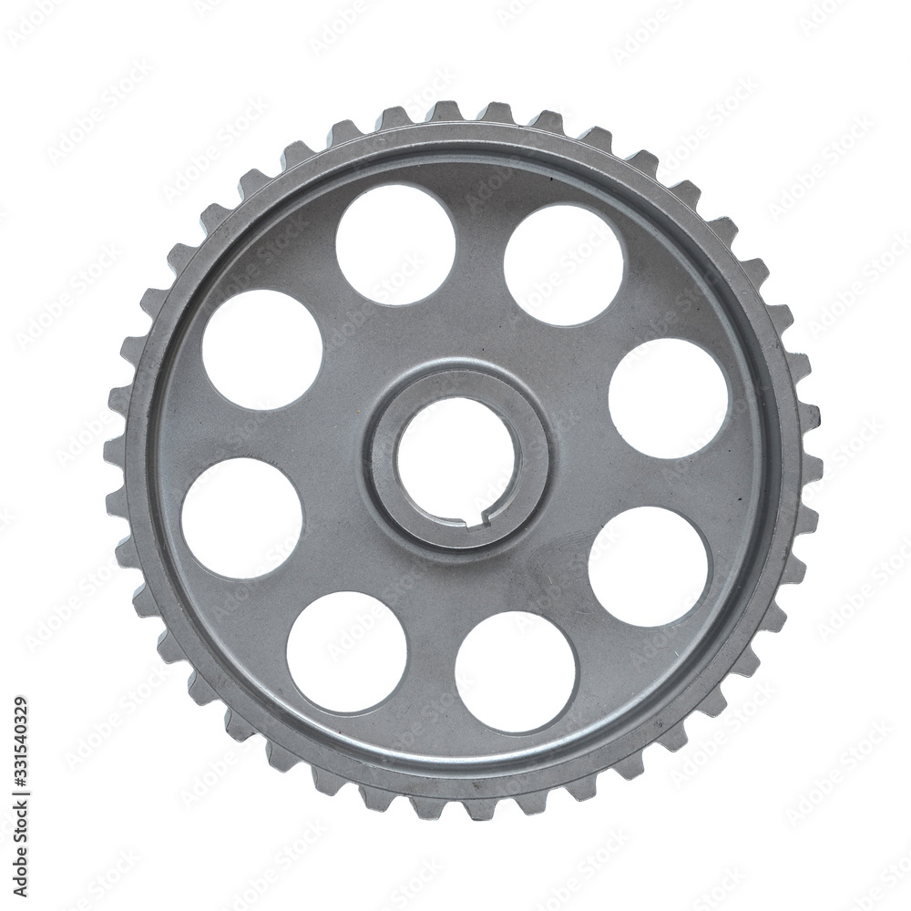 Large gear isolated on white background Large gear isolated on white background